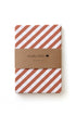 Fitted Sheet Single Stripes Rust Brown